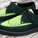 Creepers - Wildleder dunkelgrün/hellgrün
