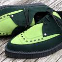 Creepers - Wildleder dunkelgrün/hellgrün